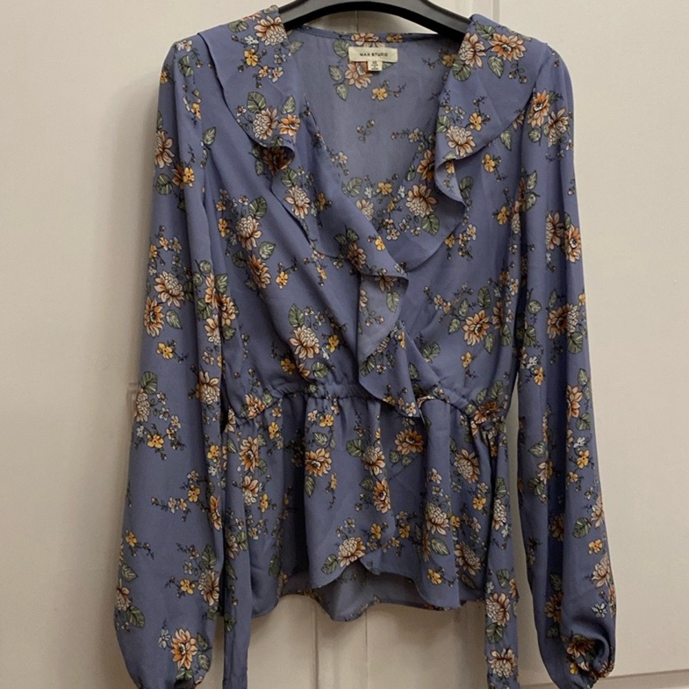 Max Studio flower print blouse - Picture 5 of 10